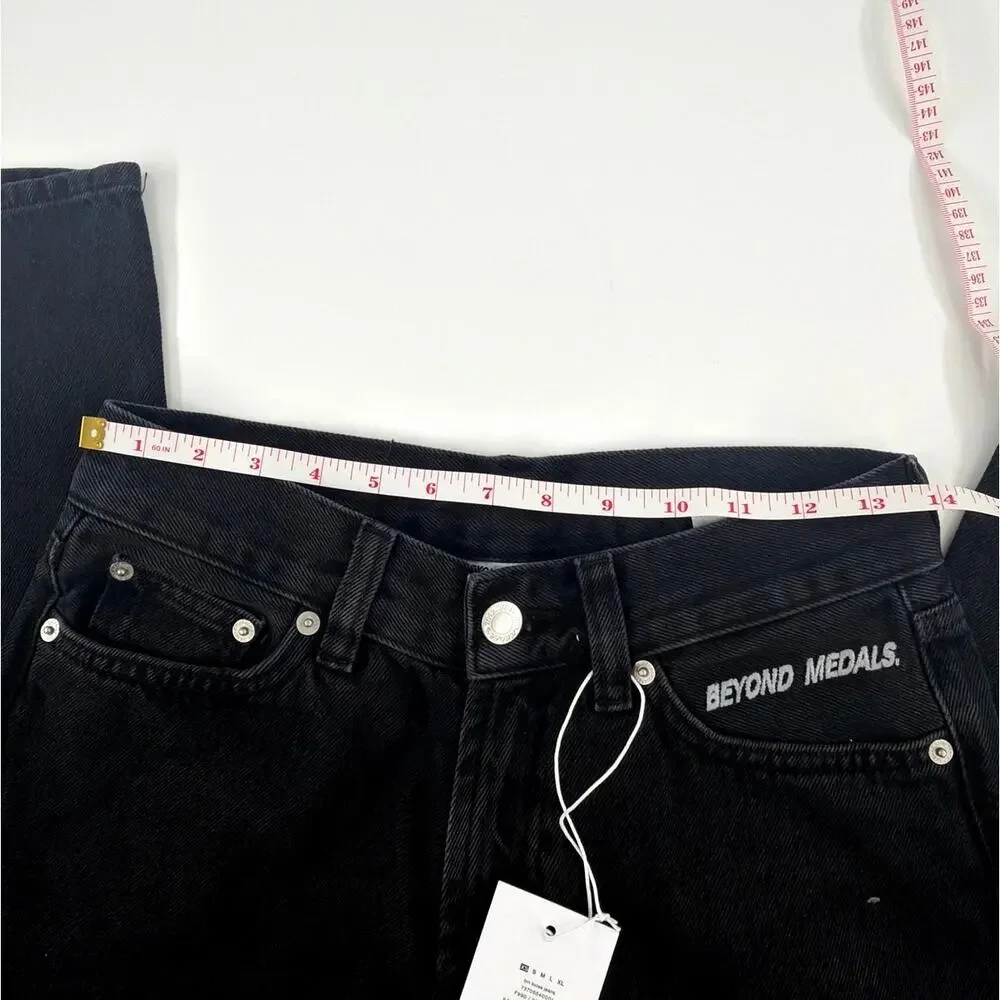 Beyond Medals Black Loose Jeans Size XS